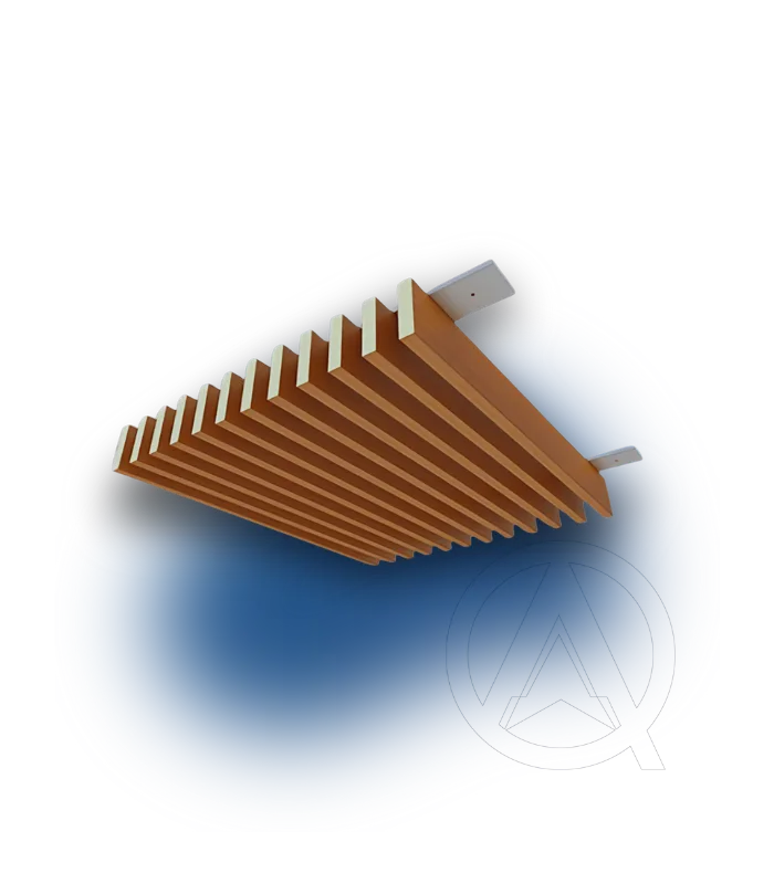 Akustik Ahşap Baffle Panel