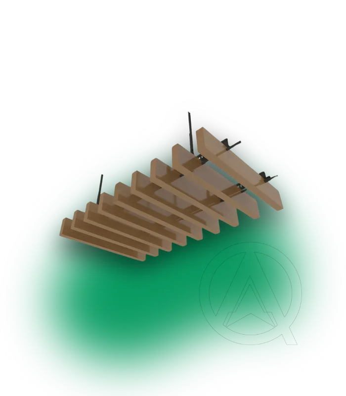 Akustik Baffle Tavan Paneli